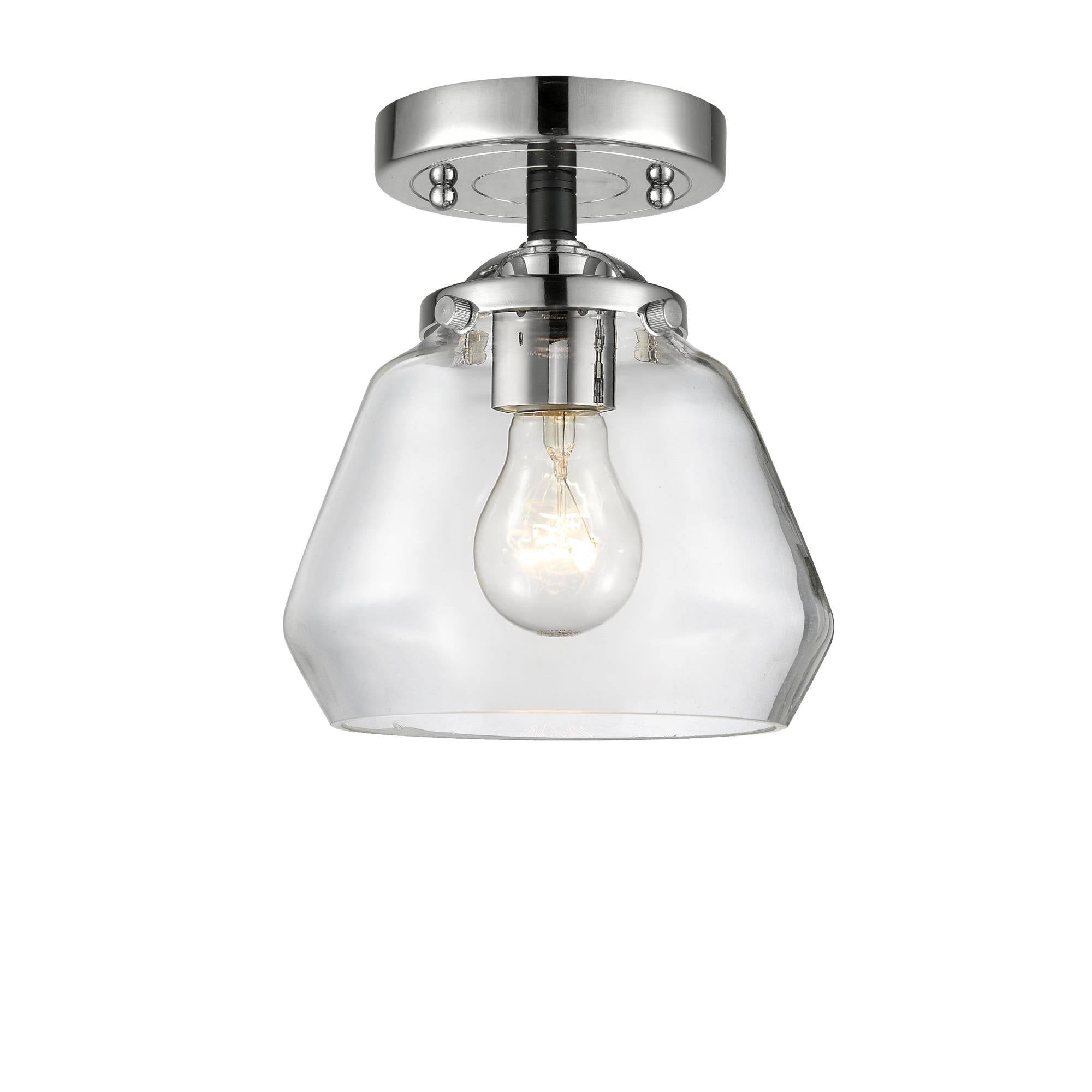 Black Polished Nickel Semi-Flush Mount Light U618943
