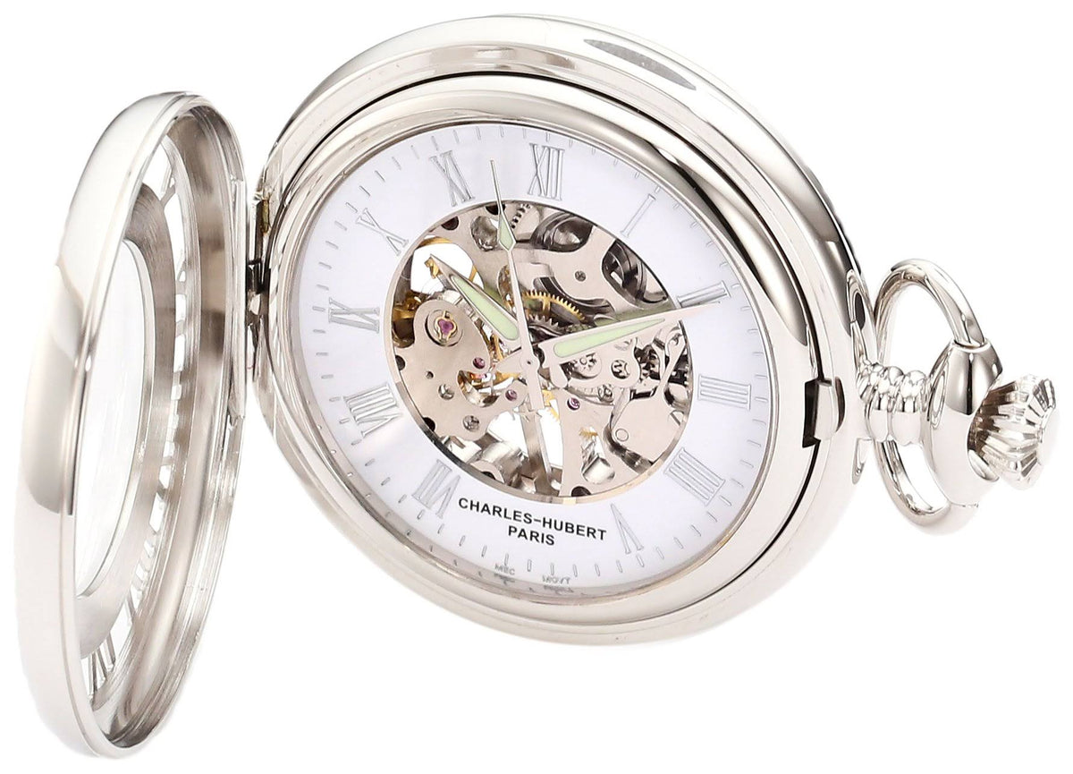 Chrome Finish Mechanical Pocket Watch V77776