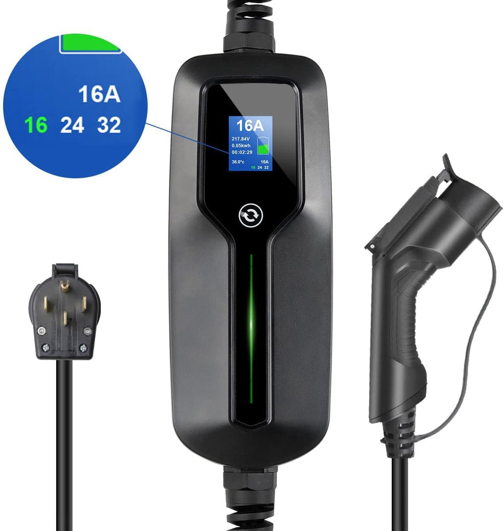 Portable Level 2 EV Charging Cable with 20ft Cord J9522