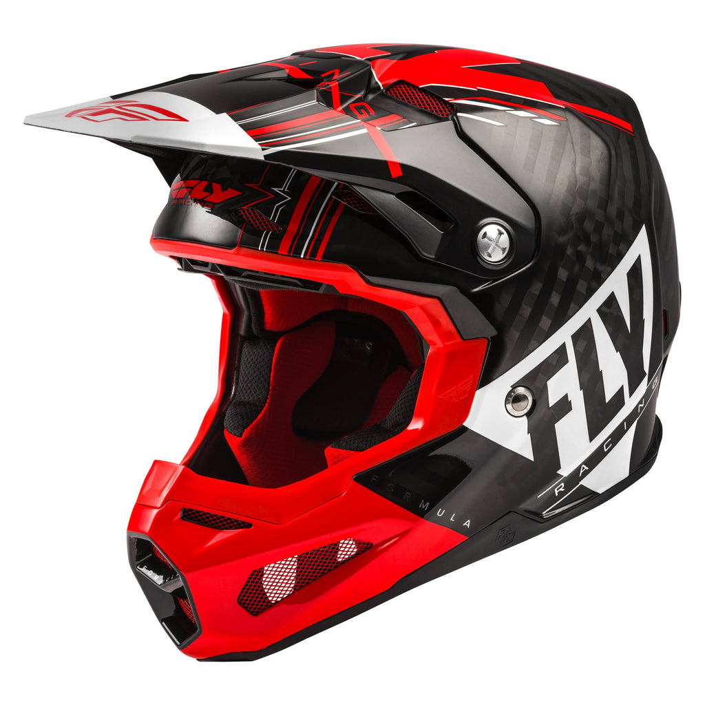Red/White/Black Carbon Fiber Helmet W690