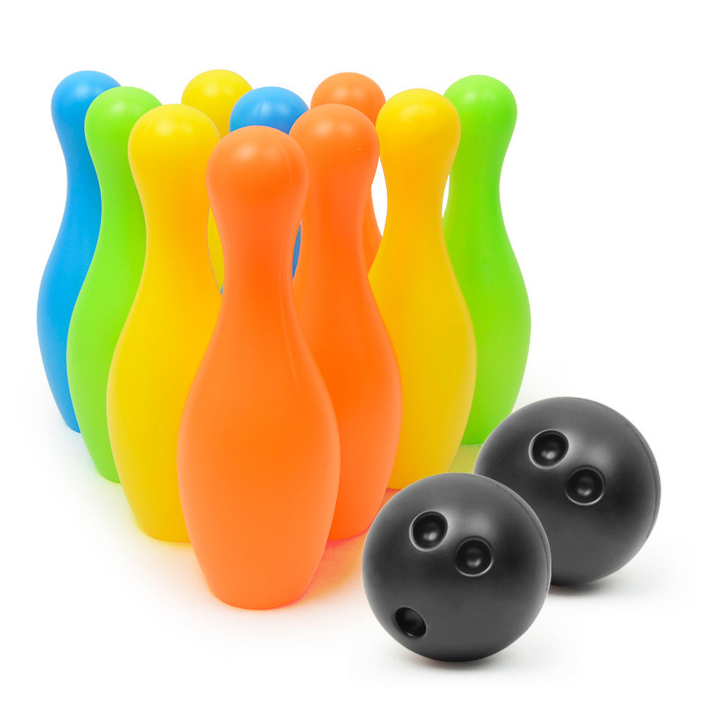 Colorful Bowling Pins Balls Indoor Puzzle Game Kids Educational Toy Y984