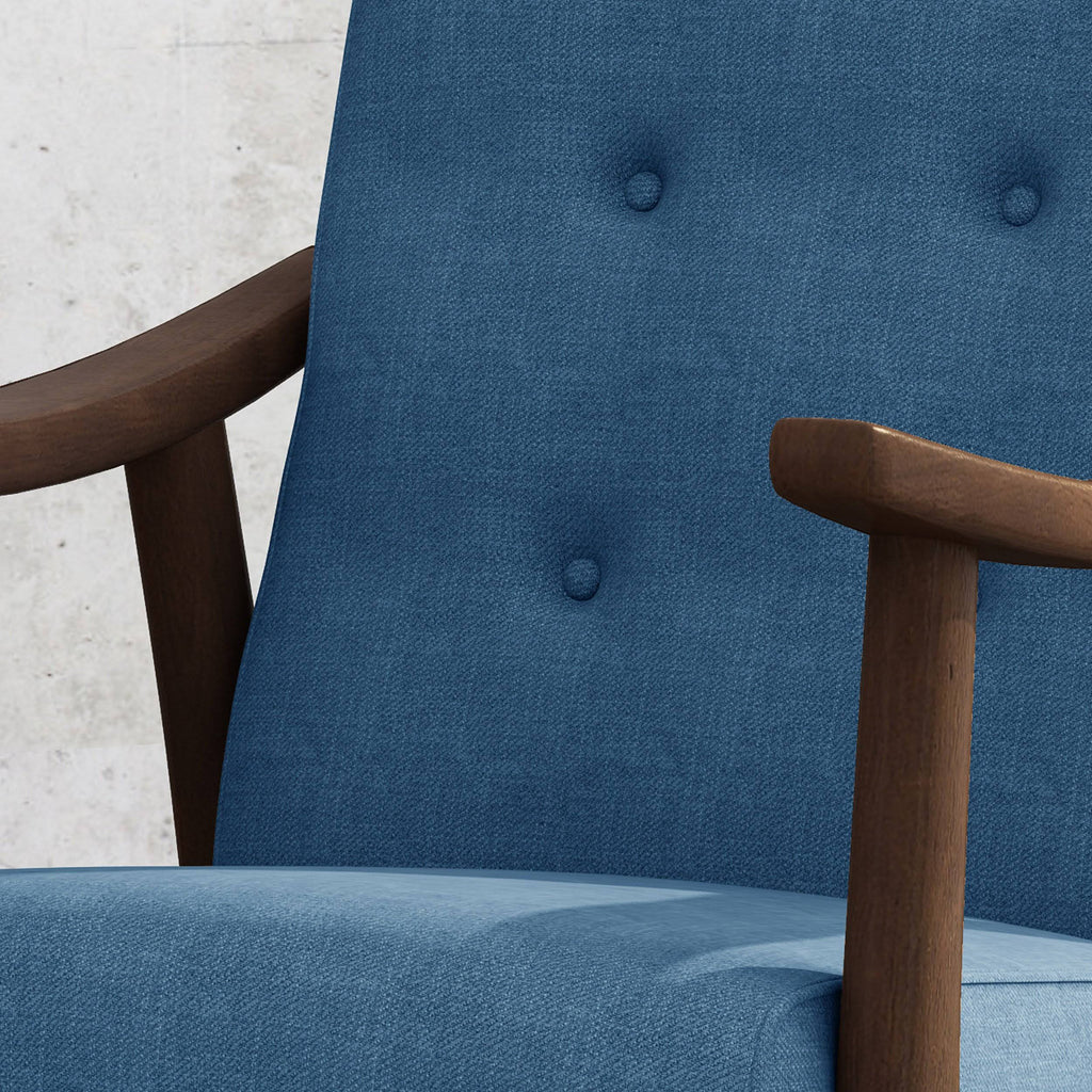 Beige Brown Mid-Century Modern Accent Chair L938