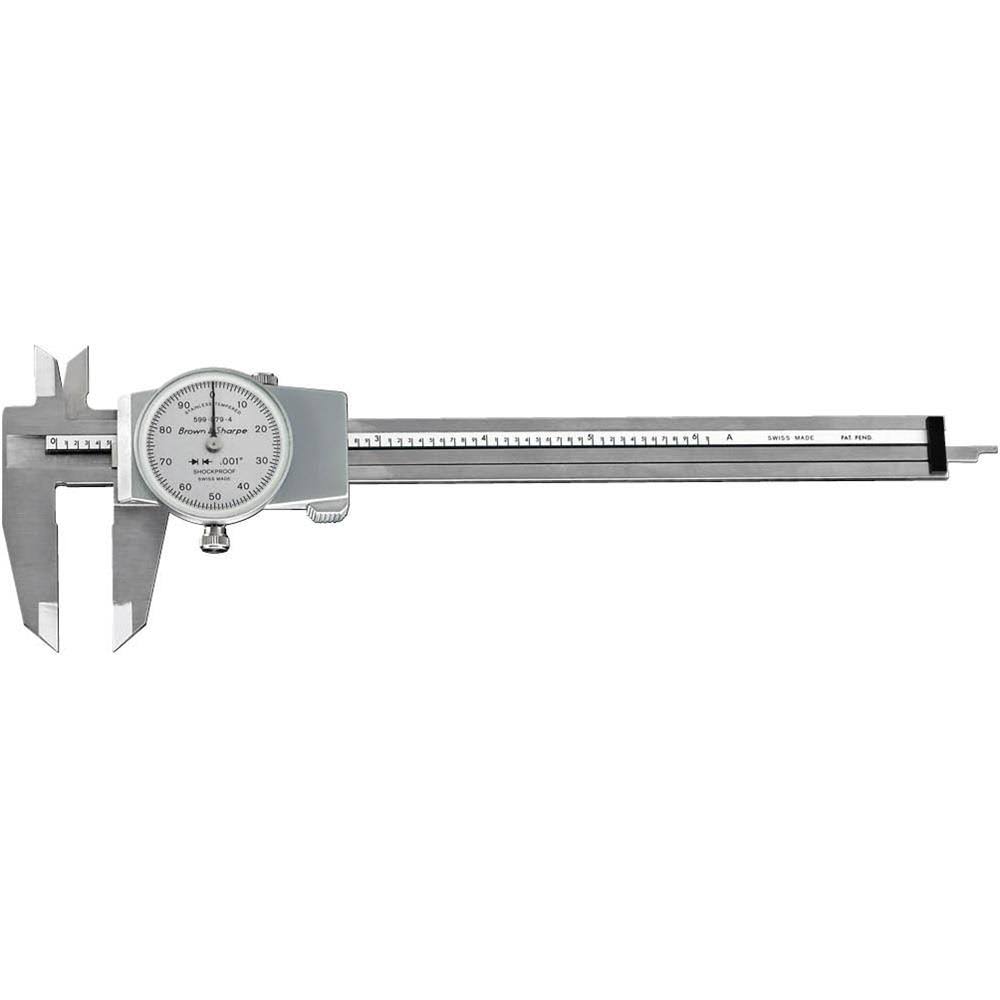 6 Dial Caliper with White Face B2723