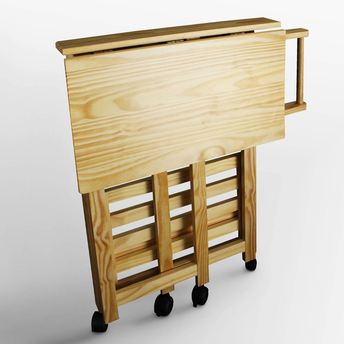 Folding Kitchen Cart with Two Shelves X967485