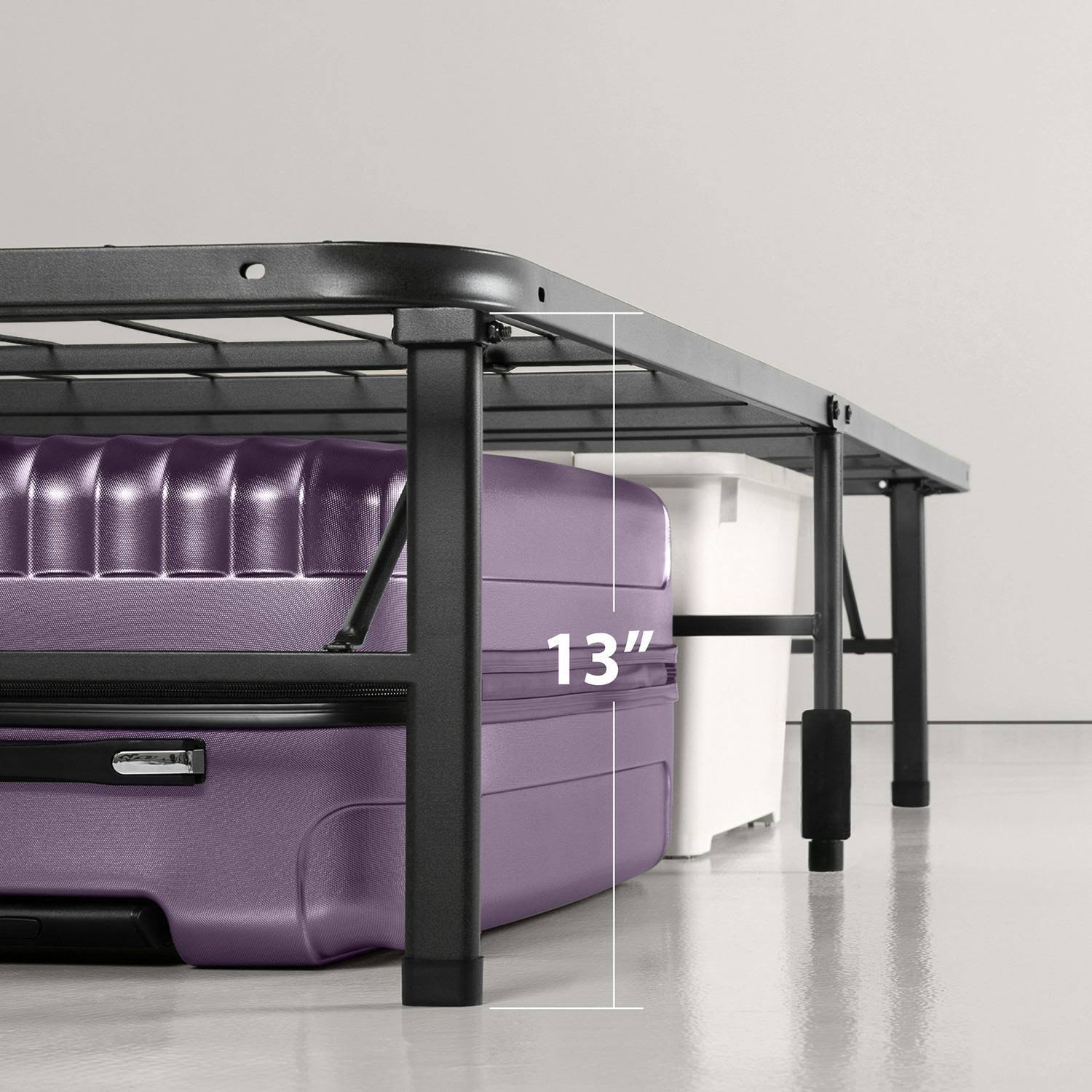 Black Steel Smart Base Bed Frame X27258