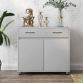 Grey 2 Doors 1 Drawer Buffet Cabinet I4858