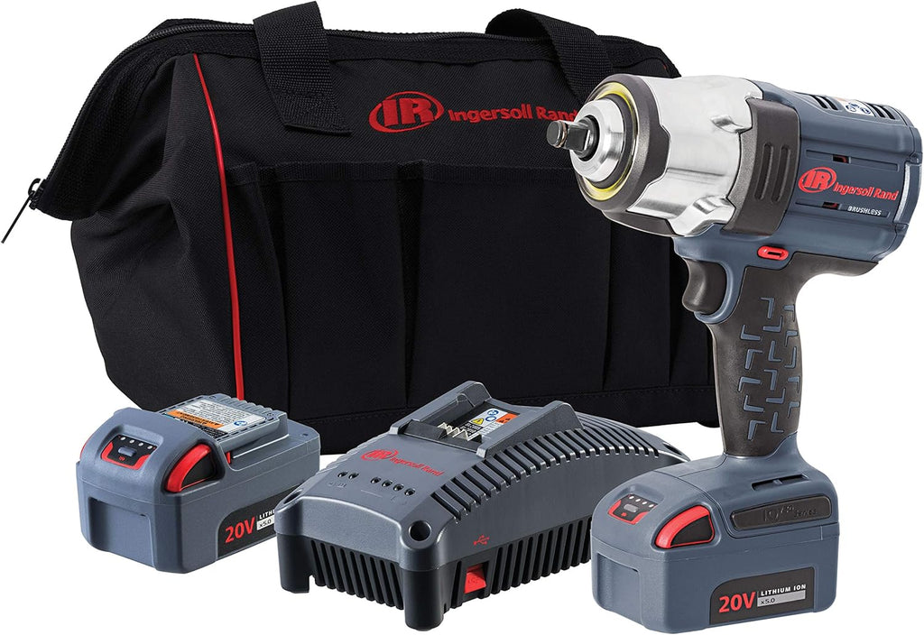 1/2" Cordless Impact Wrench with Battery Kit, Brushless Motor, 1500 ft/lbs Nut Busting Torque M916170