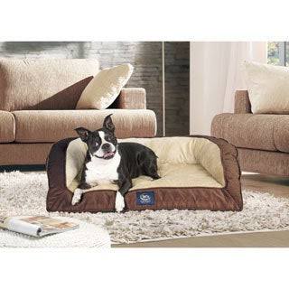 Blue Quilted Couch Pet Bed L13341