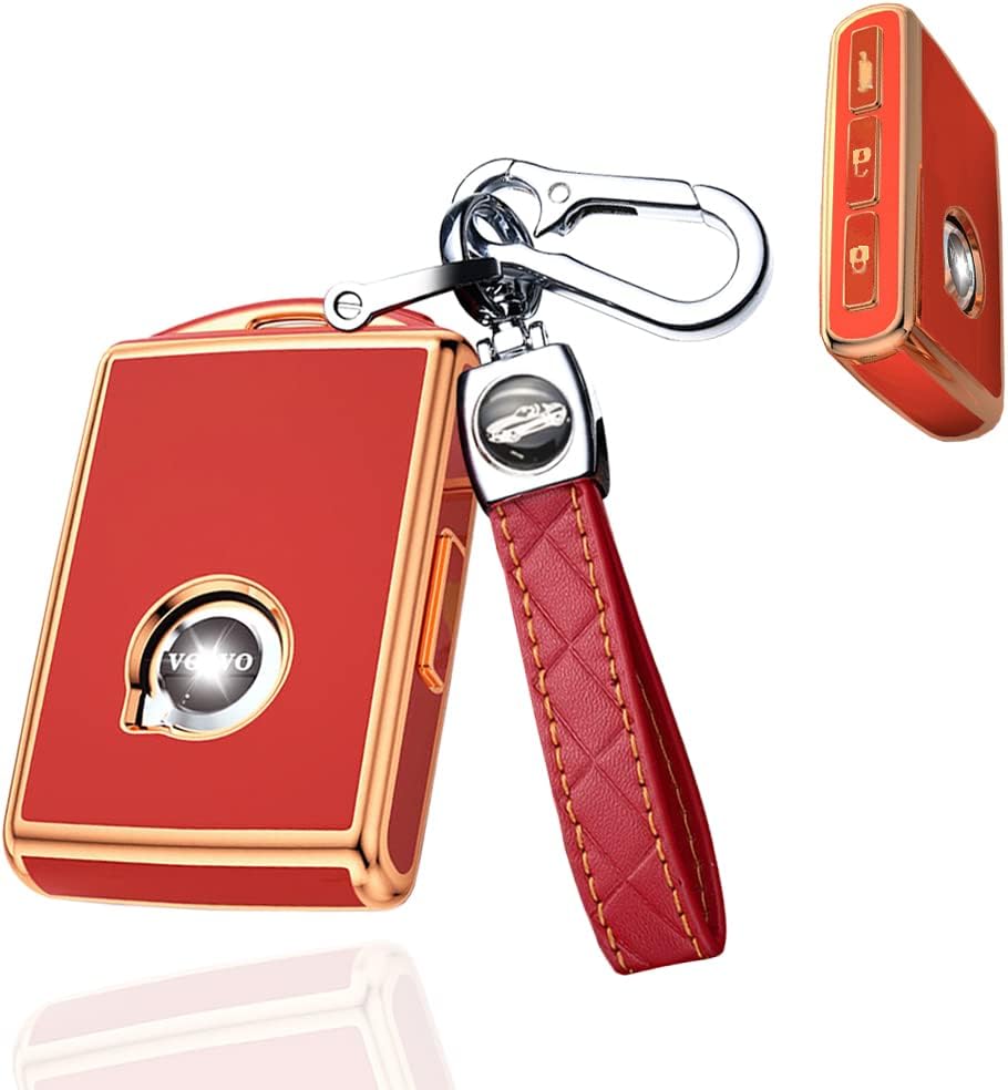 Grey-Blue TPU Key Fob Cover with Keychain W5979