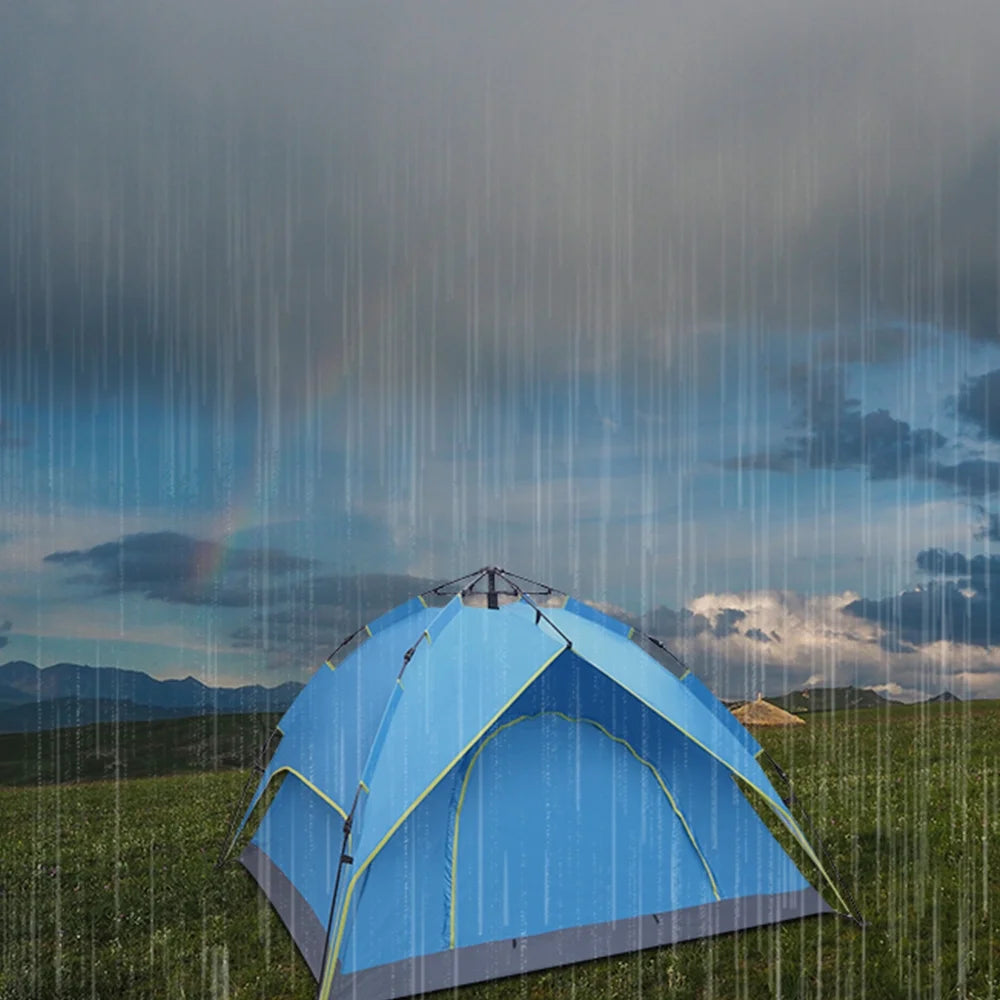 Waterproof Instant Pop Up Double-Deck Tow-Door Camping Tent M787