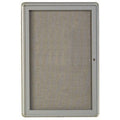 Medium Grey Wall Mounted Enclosed Bulletin Board Frame O127623
