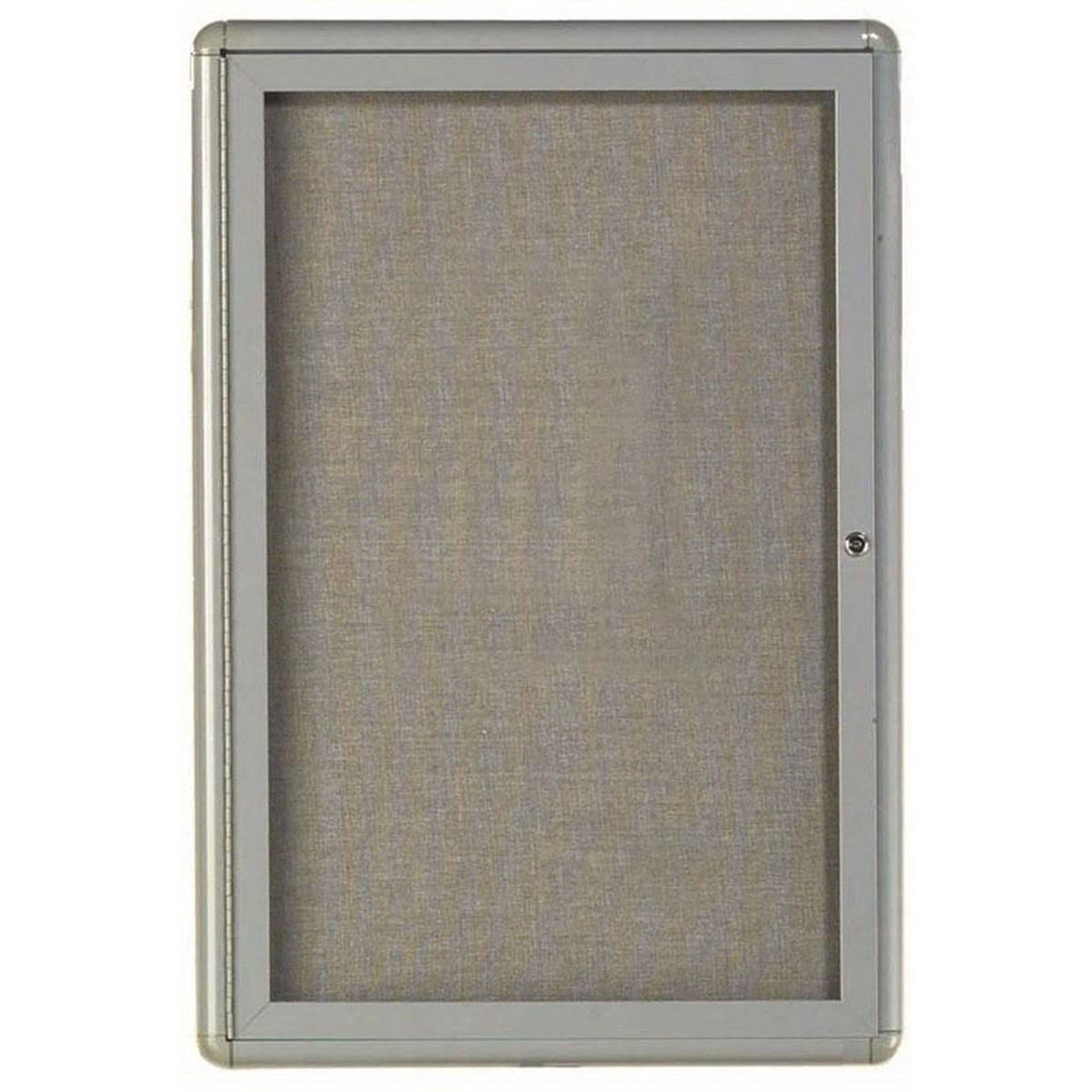 Medium Grey Wall Mounted Enclosed Bulletin Board Frame O127623