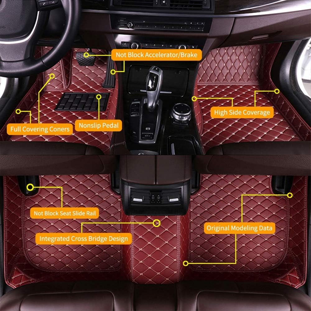 Beige Waterproof Full Coverage Car Floor Mats for Lexus RX270 RX350 RX330 2007-2015 V36169