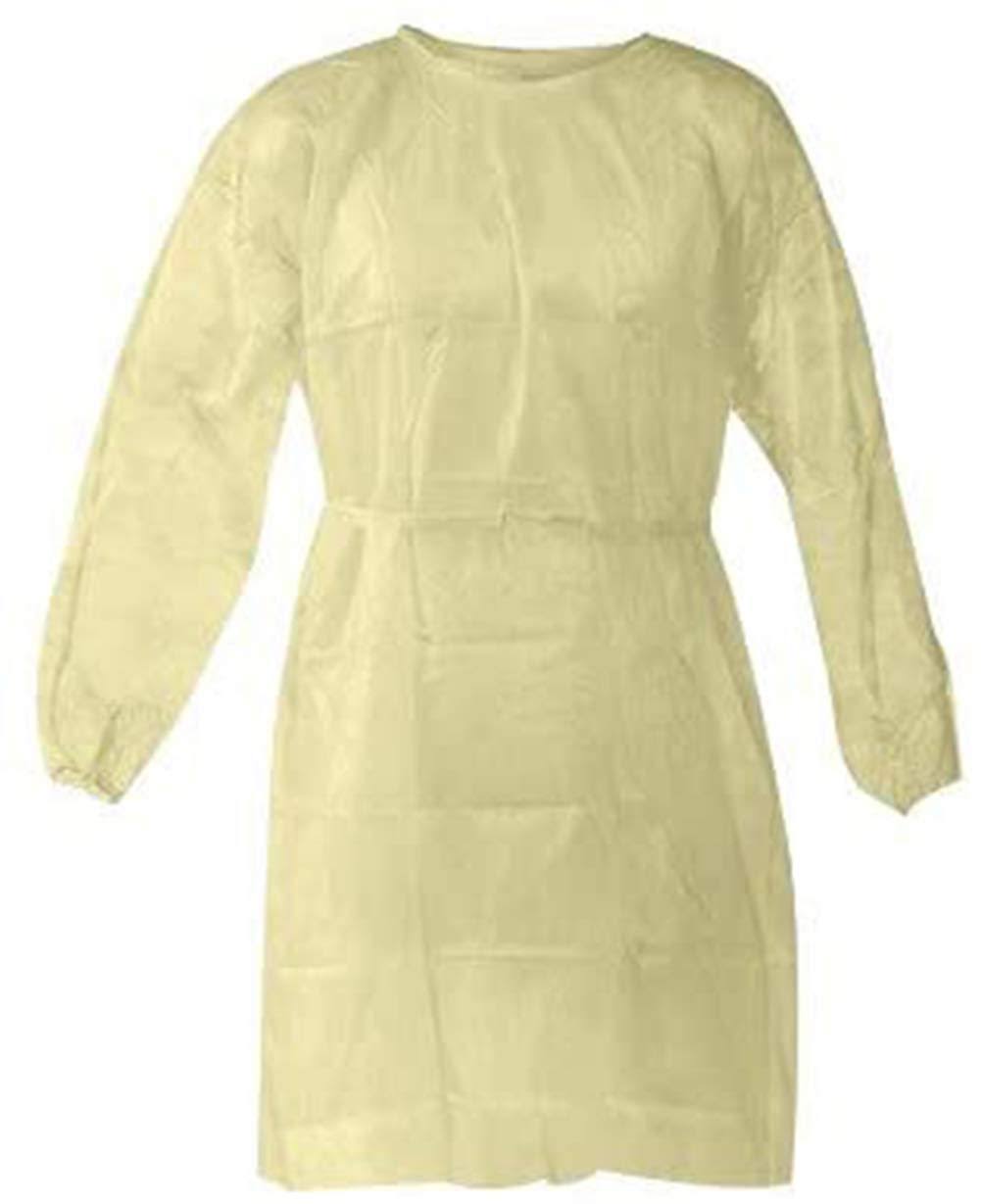 Disposable Isolation Gown Yellow 50 per Case T438
