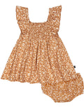 Baby Girl Cotton Dress and Diaper Cover T67681