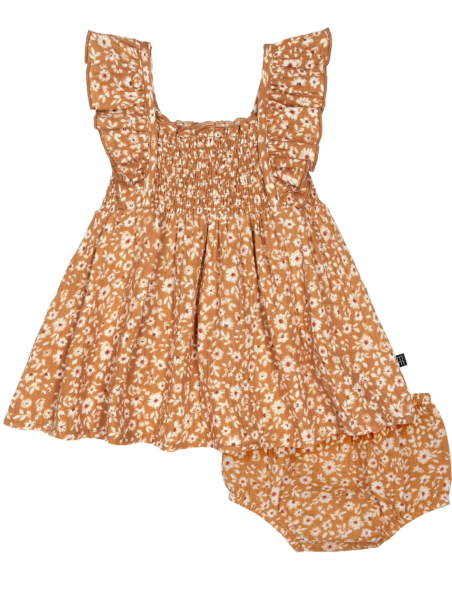 Baby Girl Cotton Dress and Diaper Cover T67681