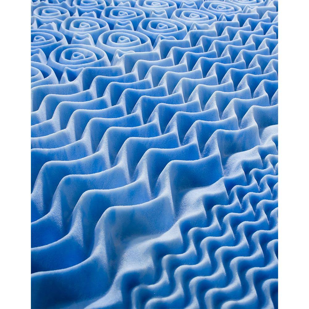 5 Zone Convoluted RV King Gel Memory Foam Topper E444758