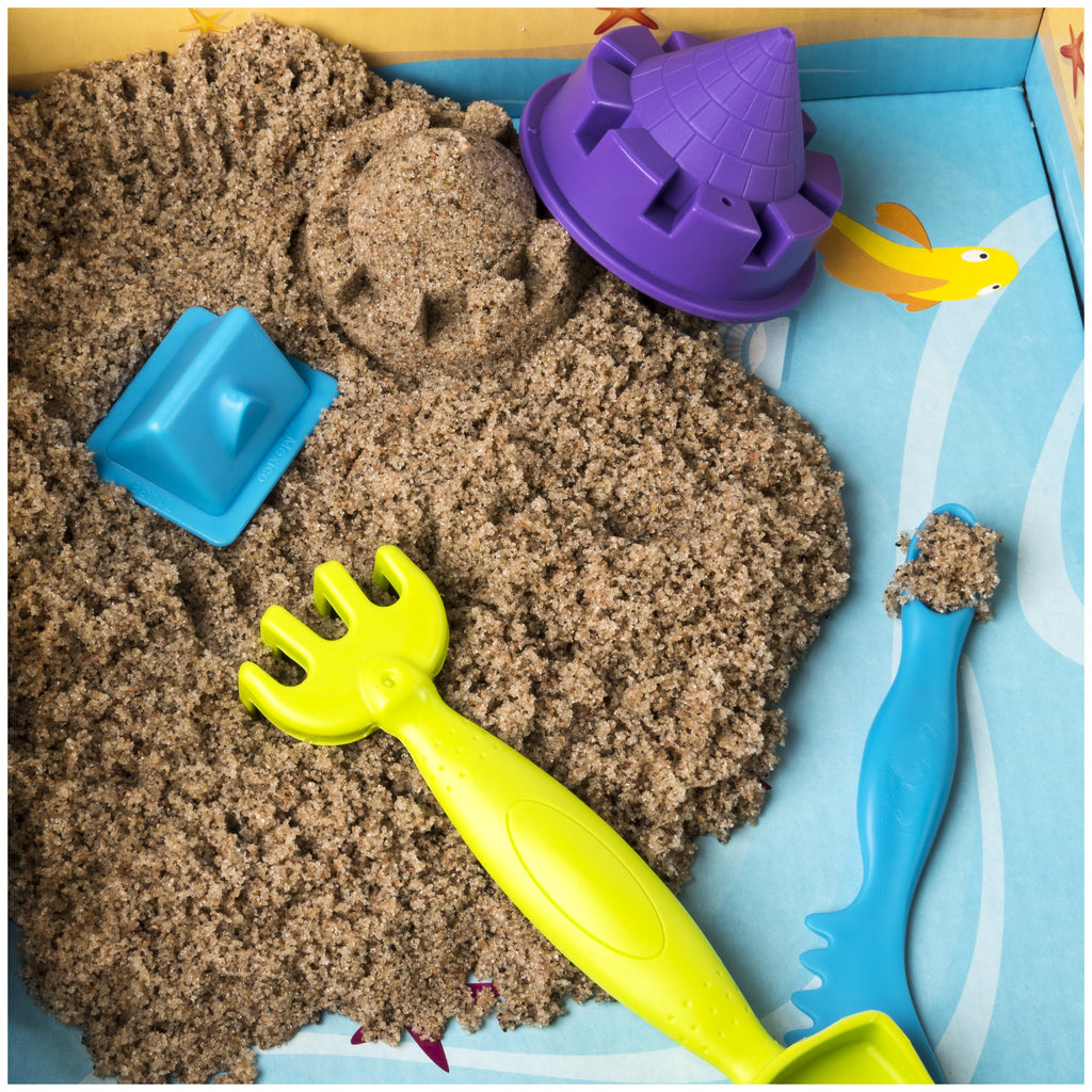 12 oz. All-Natural Kinetic Beach Sand Playset with Castle Molds R371