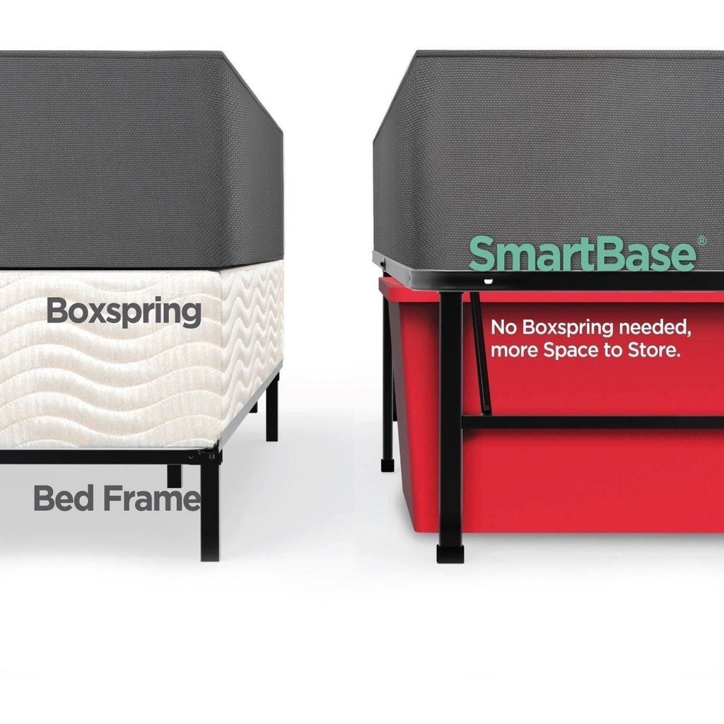 Black Steel Smart Base Bed Frame X27258