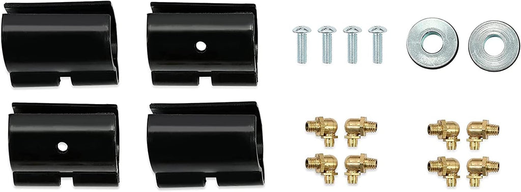 4 A Arms Front Upper & Lower A-Arms Rods High Clearance Black K2749