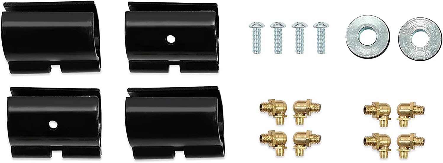 4 A Arms Front Upper & Lower A-Arms Rods High Clearance Black K2749