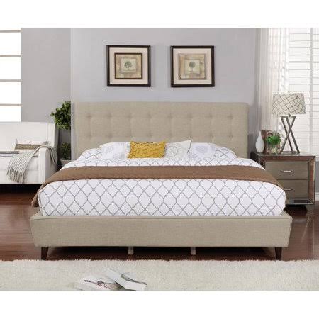 King Sized Gray Linen Panel Headboard D18754
