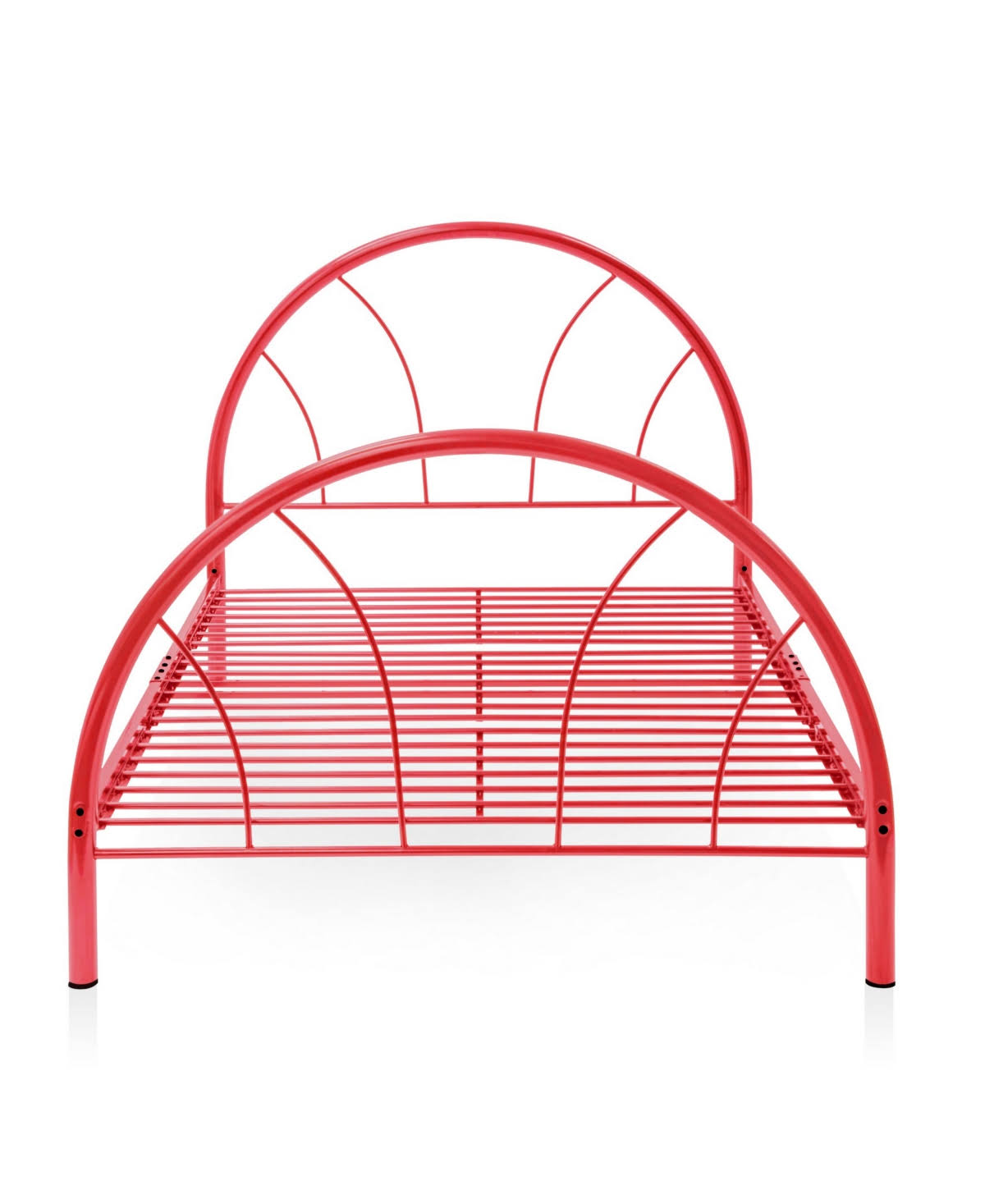 Red Full Metal Arch Bed B84895