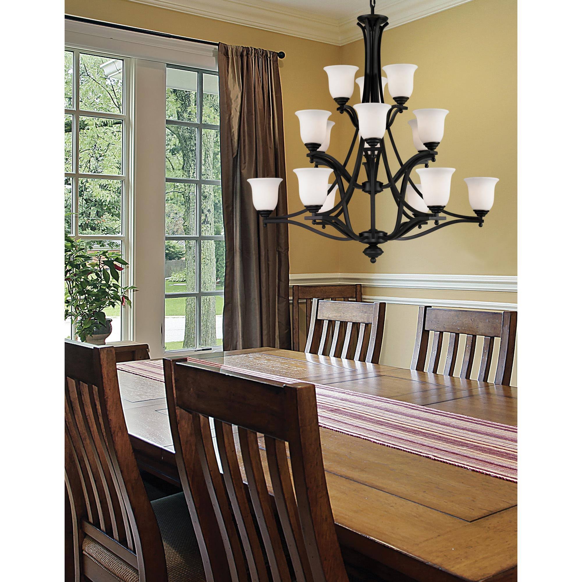 Matte Black 2-Light Flush Mount X862107