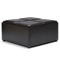 Tanners Brown Square Table Ottoman Z36759