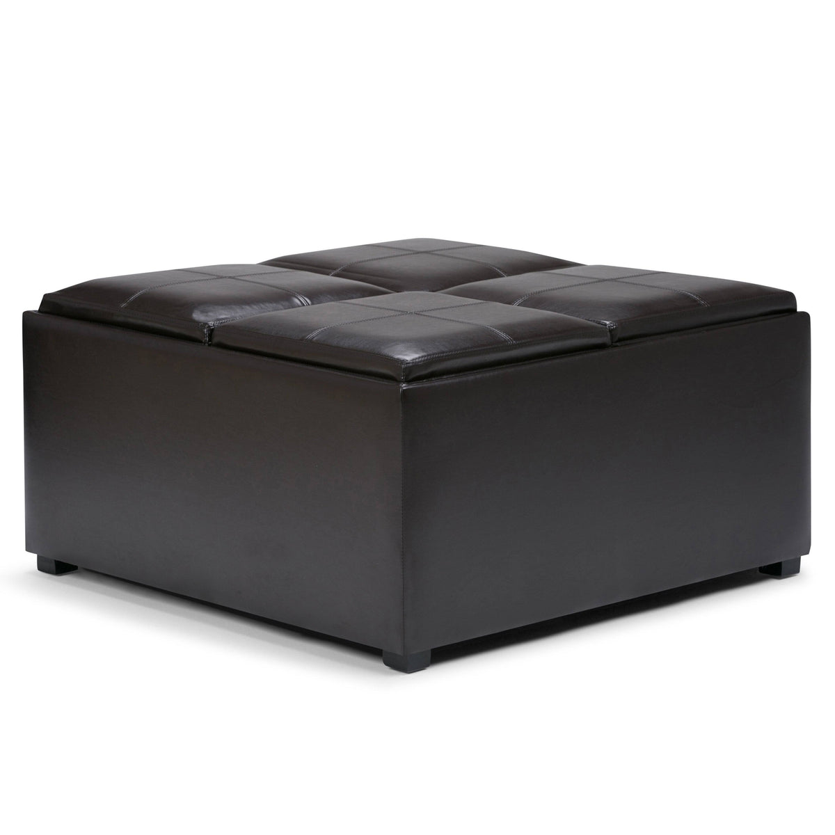 Tanners Brown Square Table Ottoman Z36759