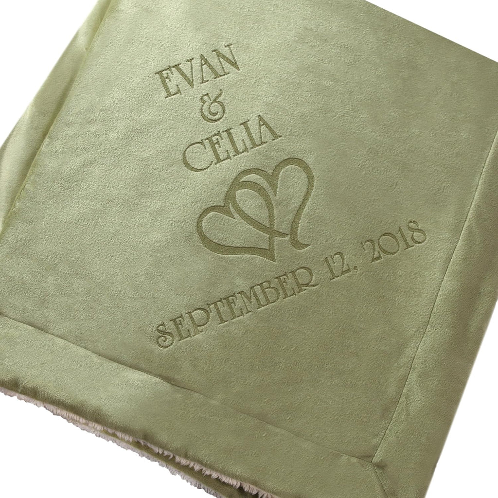 Hearts Wedding Couple Gifts Blanket Z28961