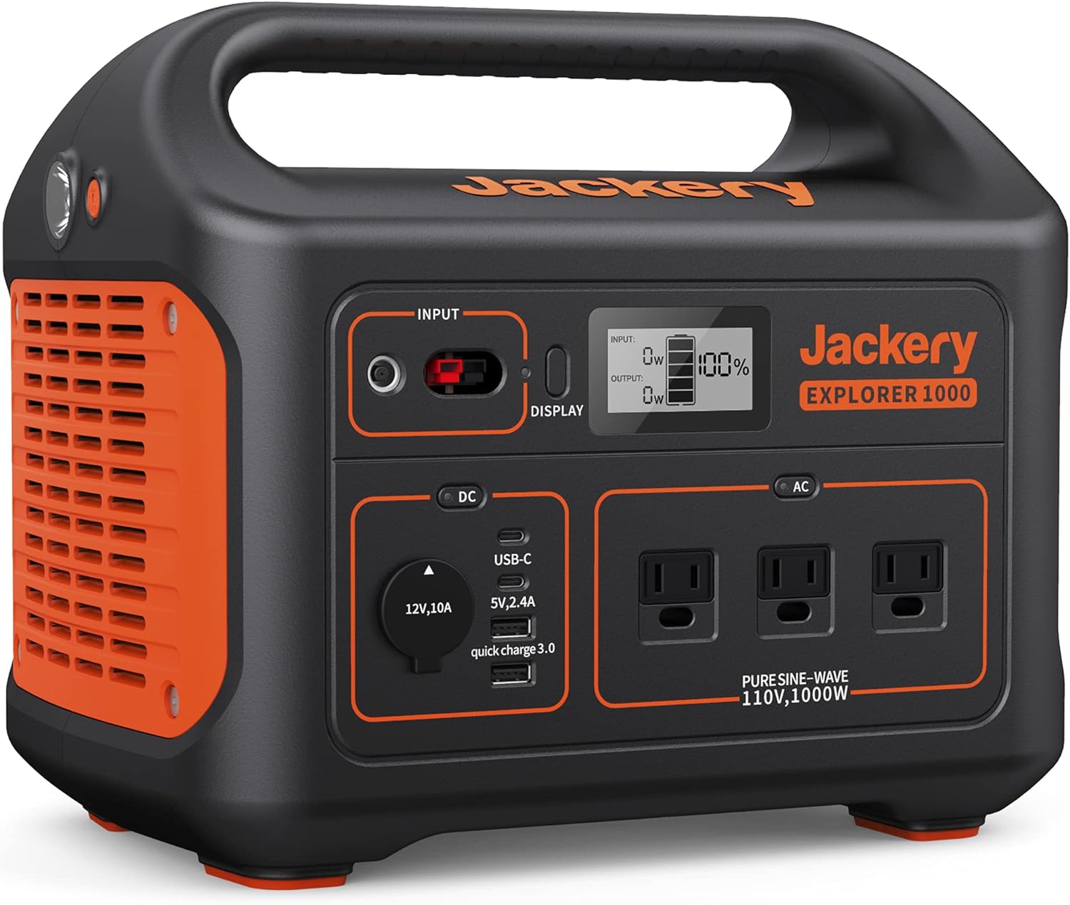 Portable Power Station 1002Wh Solar Generator with 3 AC Outlets P739921