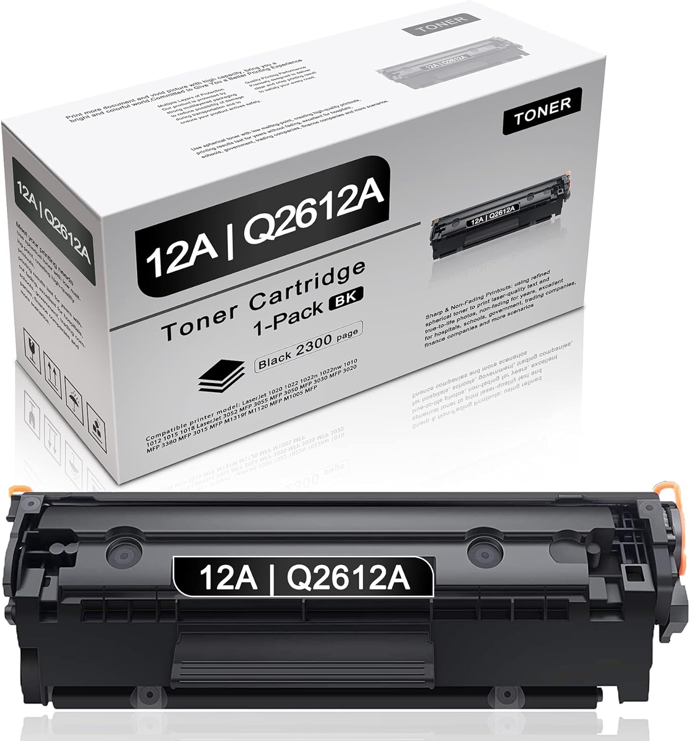 1 Pack 12A Q2612A Toner Cartridge R481
