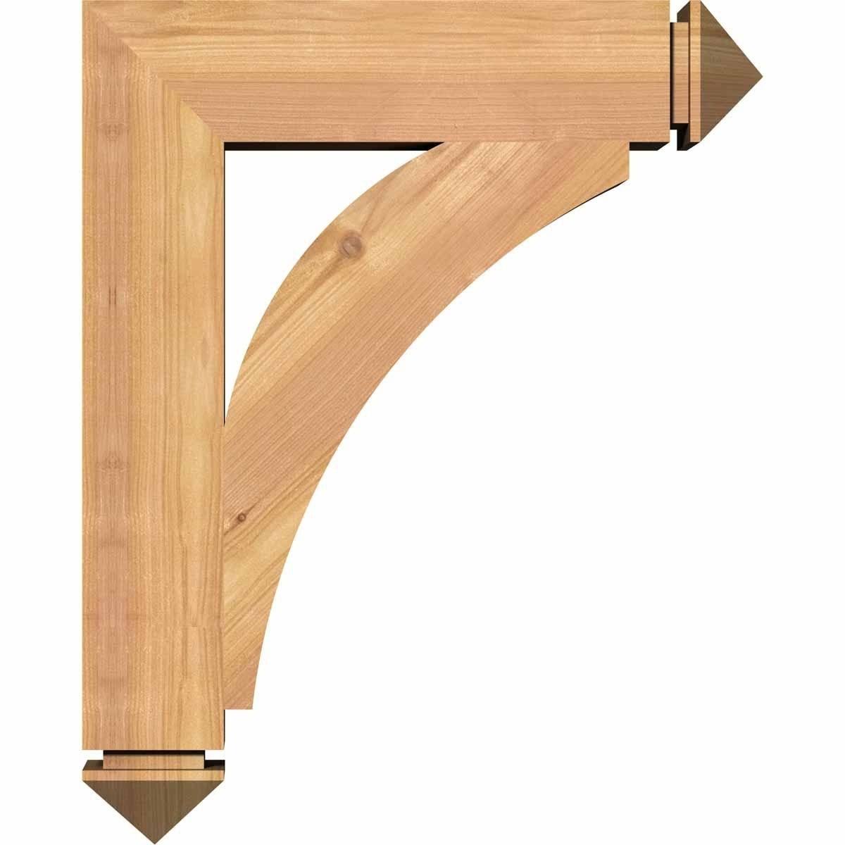 Western Red Cedar Smooth Bracket Z46423