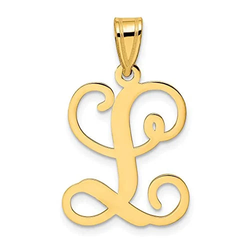 10K Yellow Gold Initial Letter L Pendant Z585982