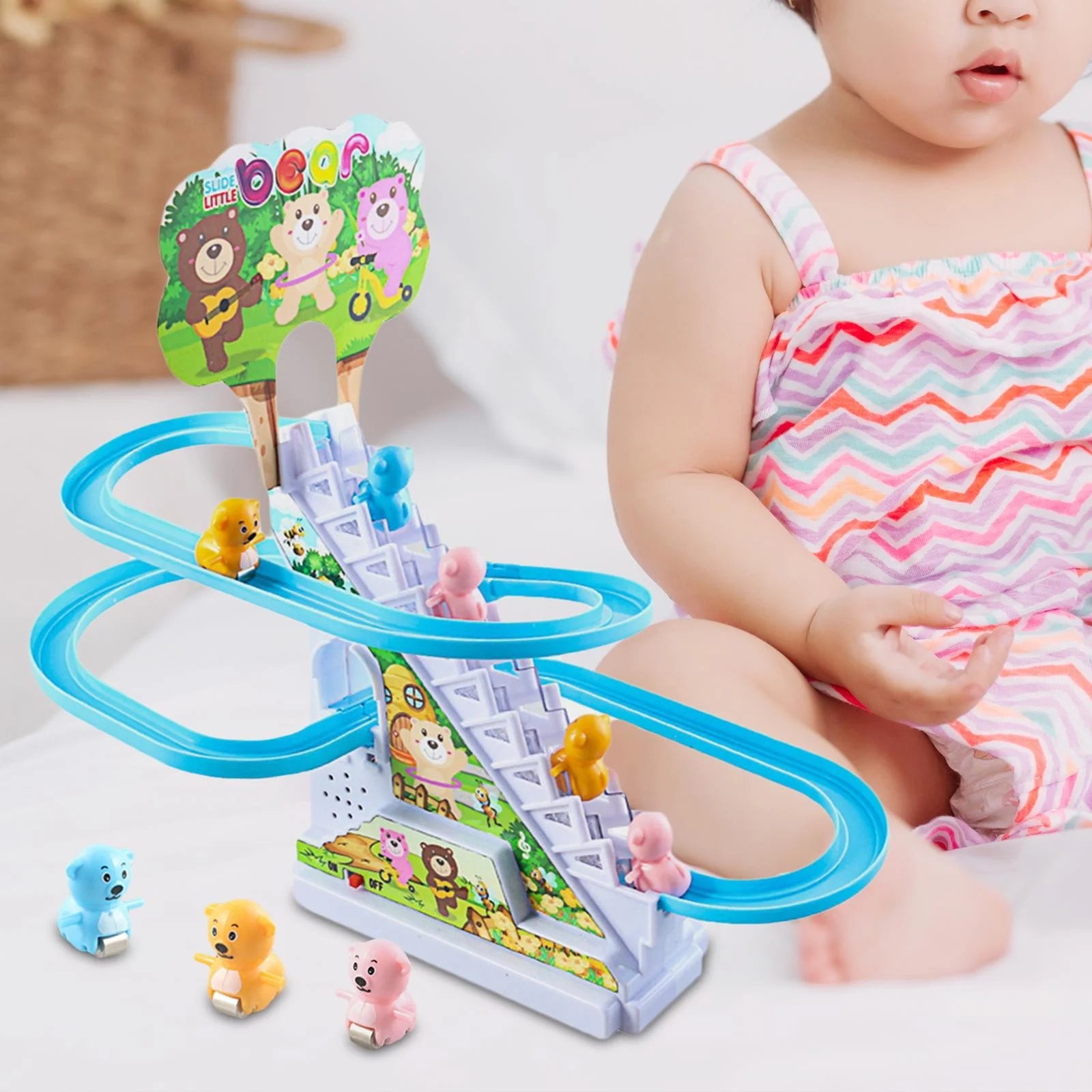Roller Coaster Toy with 9 Bears K949029