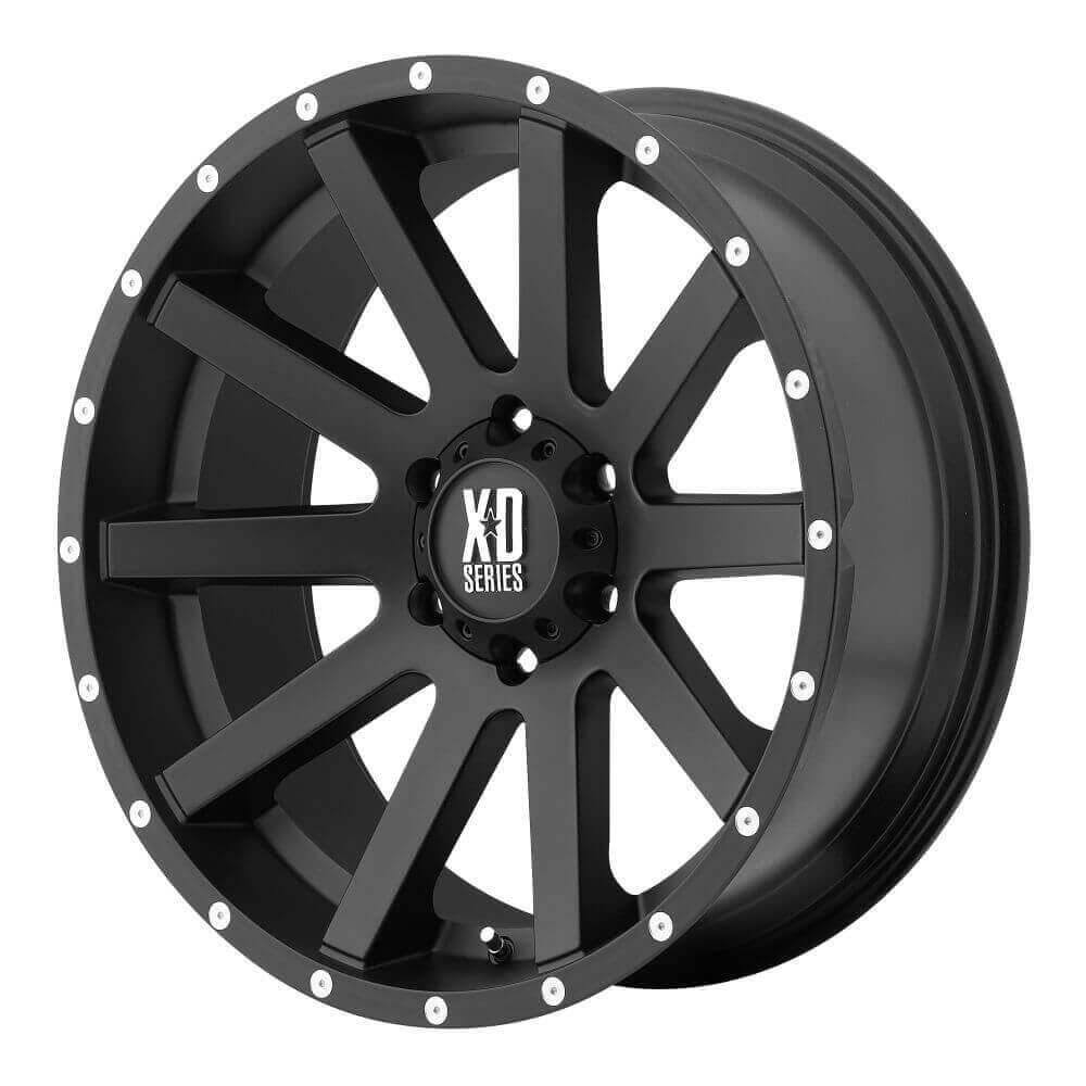 Satin Black 22x10 6x5.5 12mm Wheel T3870