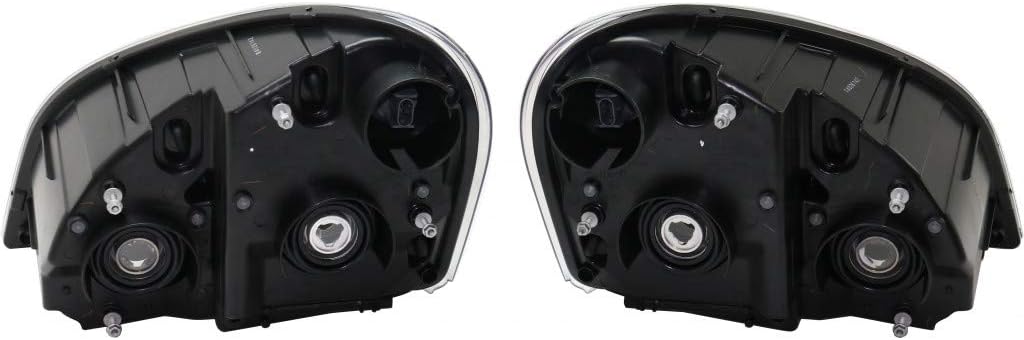 Headlight Assembly for Freightliner Cascadia 2008-2014 Halogen Black L28796