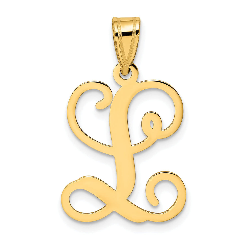 10K Yellow Gold Initial Letter L Pendant Z585982