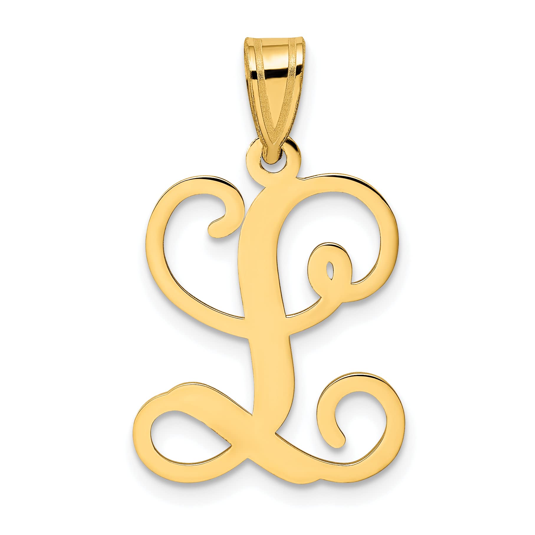 10K Yellow Gold Initial Letter L Pendant Z585982