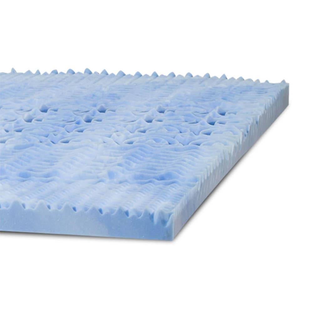 5 Zone Convoluted RV King Gel Memory Foam Topper E444758