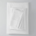 California King 400 Thread Count Washed Lyocell Solid Sheet Set White Y2831