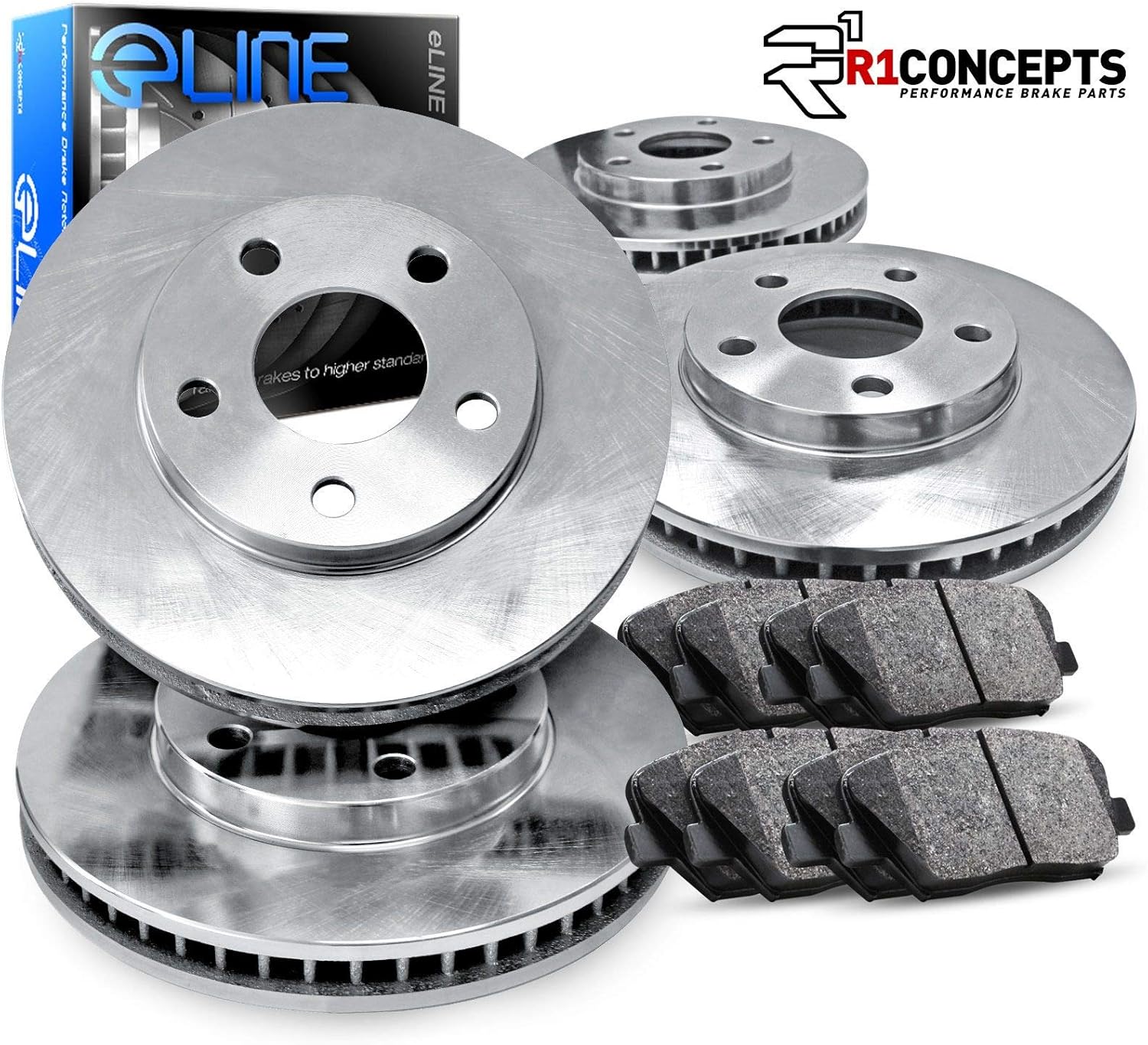 Replacement Brake Rotors Kit & Semi-Met Brake Pads A524811