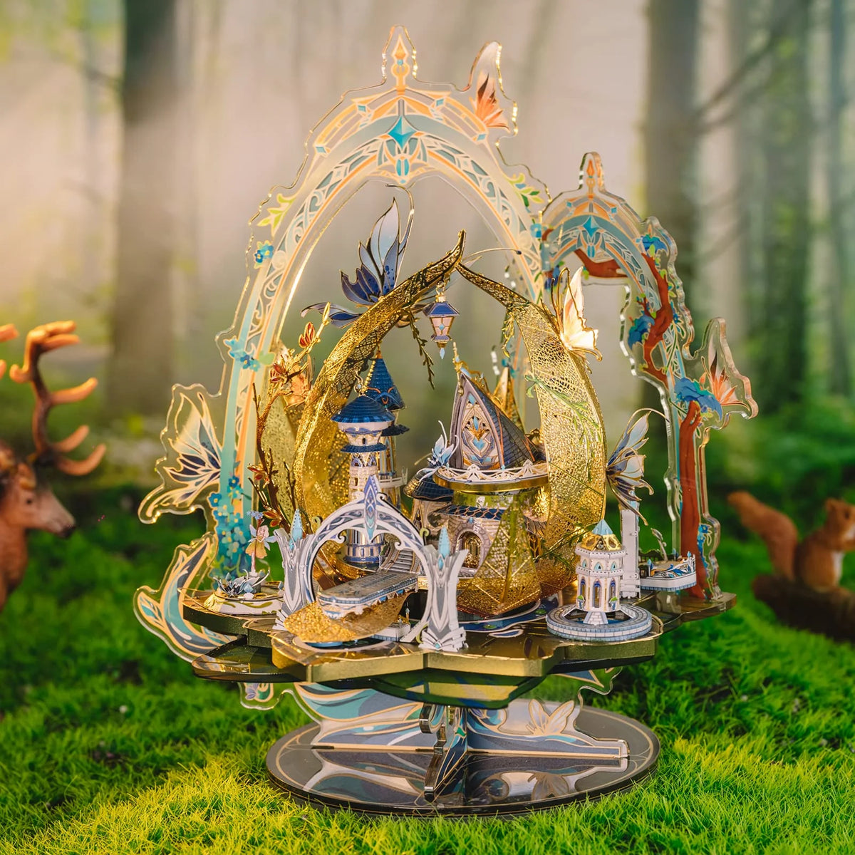 3D Metal Model Kits Fairy Castle Cinderella Princess DIY Kits U952