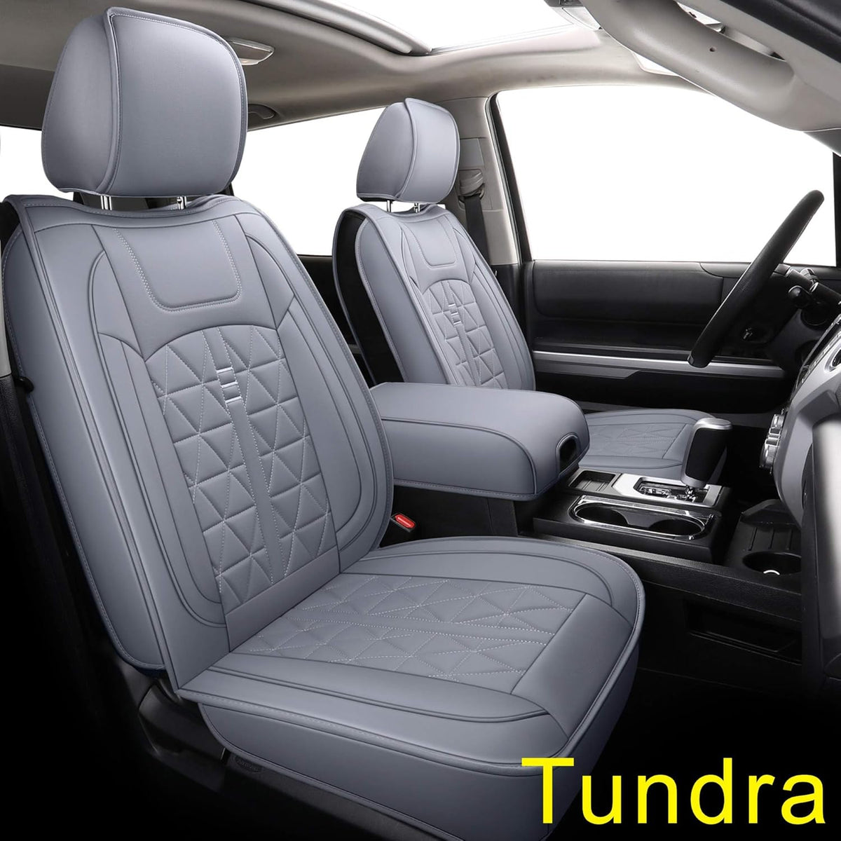 Waterproof Faux Leather Seat Covers (Black 2 PCS) B560