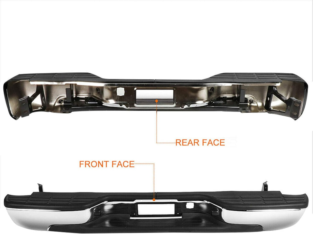 Chrome Rear Step Bumper for GMC Sierra Chevrolet Silverado 1999-2007 Q28709