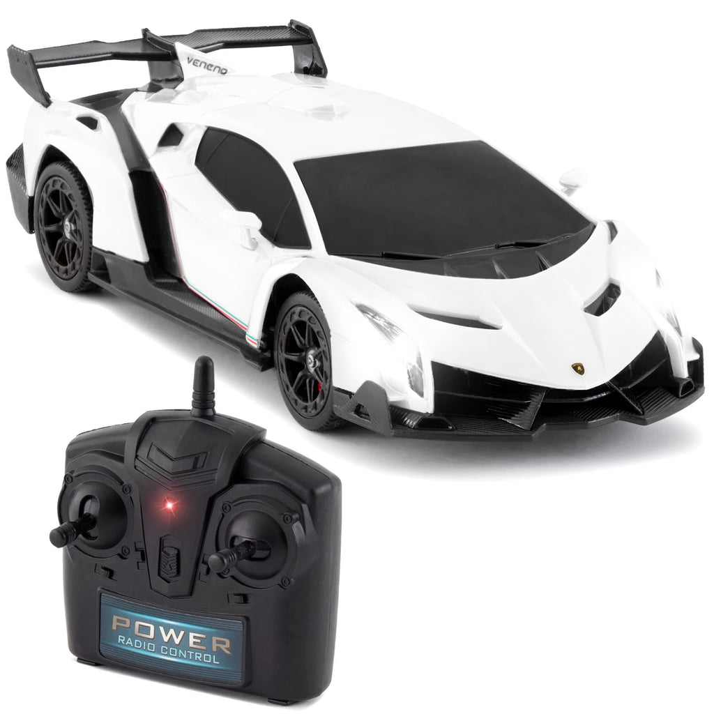 White RC Lamborghini Veneno Sport Racing Car with 2.4GHz Remote Control Z97575