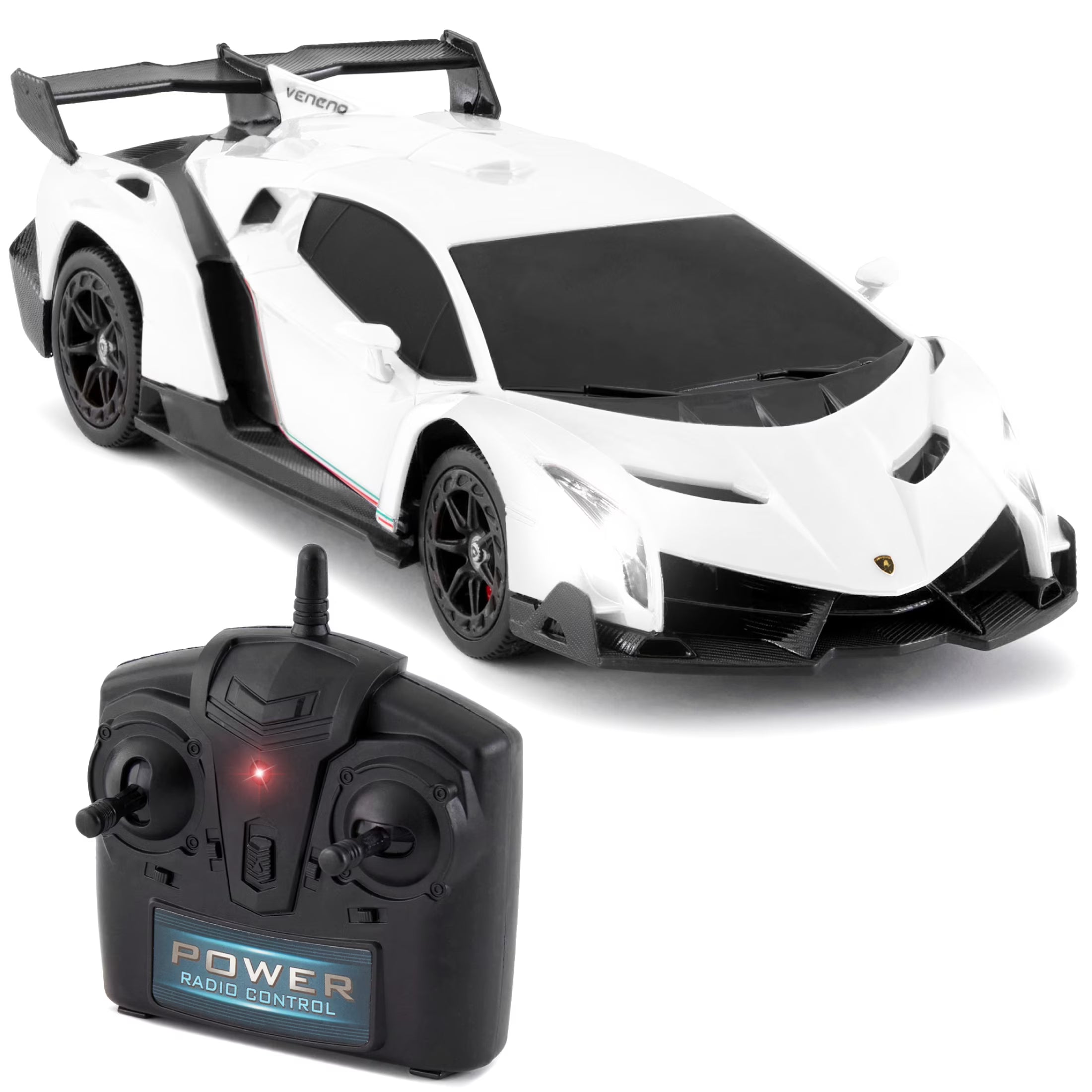 White RC Lamborghini Veneno Sport Racing Car with 2.4GHz Remote Control Z97575