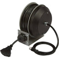 Retractable Extension Cord Reel, 30ft, 12/3, Triple Tap Y9694