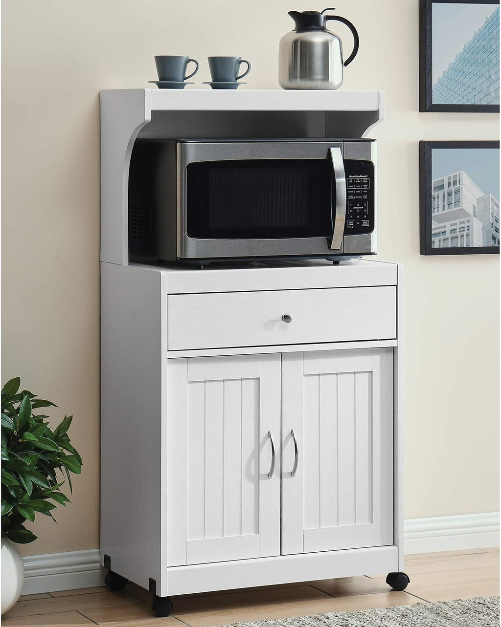 Grey Microwave Cart R608